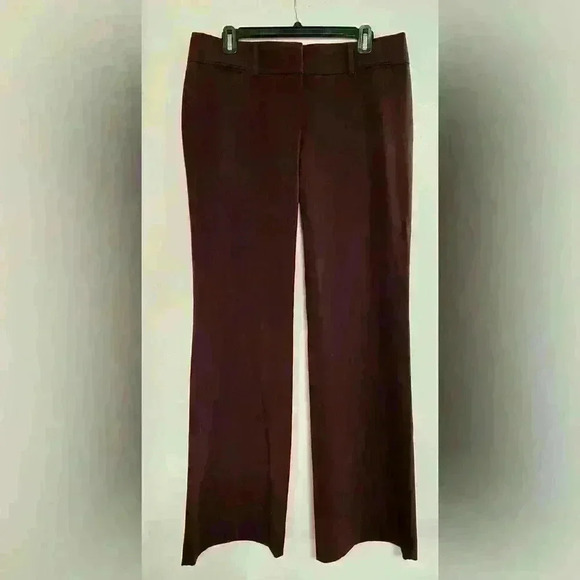 Ann Taylor Loft Marisa Trouser Burgundy size 8 - Picture 1 of 5